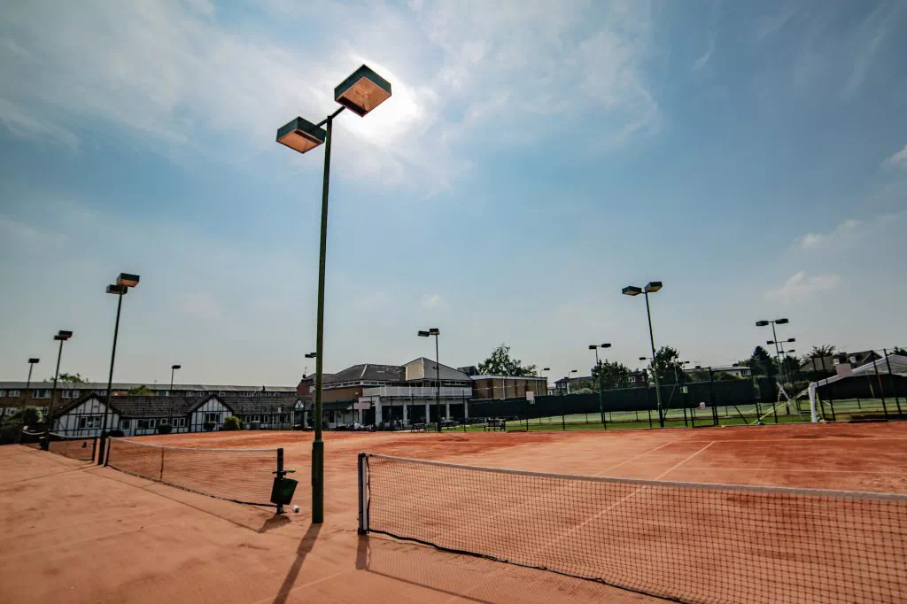 Leamington Tennis Club new court lights